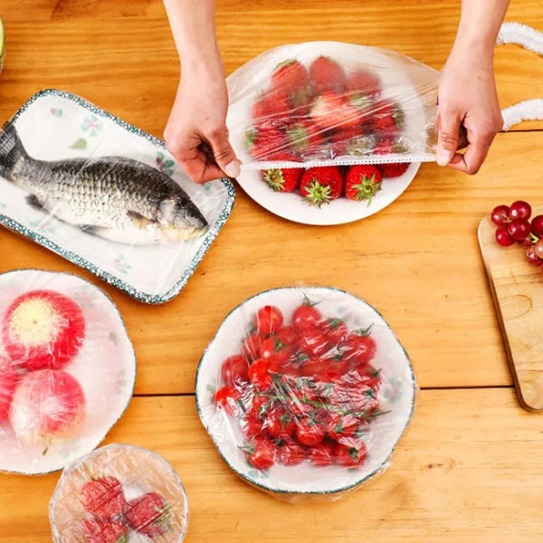 Combo Deal – 2 Pcs Metal Wire Cleaning Cloths with 1 Bear Design Food Cover Packet